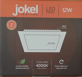 AL585 LED panel 12W ugradni 170x170x16/155x155mm 100-240V 4000K JOKEL