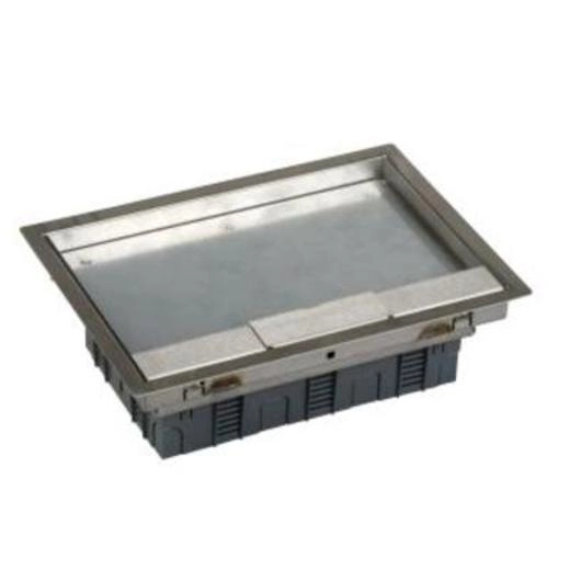  ISM51638 ISM51638 OptiLine 45 - Altira podna metalna kutija - 8 modula Kablovski instalacioni sistem	
Podne kutije
product type	
Altira podna kutija
Tip poda	
Betonski pod
Pod sa šupljinama
Dupli pod
Oblik podne kutije	
Pravougaona
quantity package 1 / unit	
1 deo
Dopunske informacije
Broj modula	
8 modula
product material	
Nerđajući čelik
ABS (acrylonitrile butadiene-styrene)
PC (polikarbonat)/ABS (akrilonitril-butadien-stiren)
Dužina	
199 mm
Visina	
82 mm
Širina	
276 mm
Okruženje
Standardi	
73/23/EEC