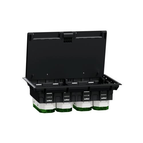  INS52126 INS52126 Unica system+, Podna kutija XL, plastična, IP24, 12 modula Grupa proizvoda
Unica
product type
Podna kutija
Primena uređaja
Razvod energetskih utičnica
Kablovski instalacioni sistem
Floor outlet box
Tip poda
Dupli pod
Pod sa šupljinama
Hollow core floor
Oblik podne kutije
Pravougaona
colour
Siva
