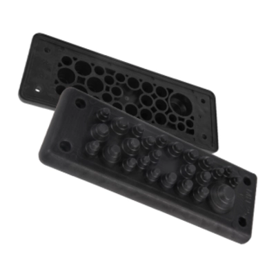  MBA8N25B11 MBA8N25B11 MH10 kablovska uvodna ploča IP55 crna RAL 9005 154x56mm 