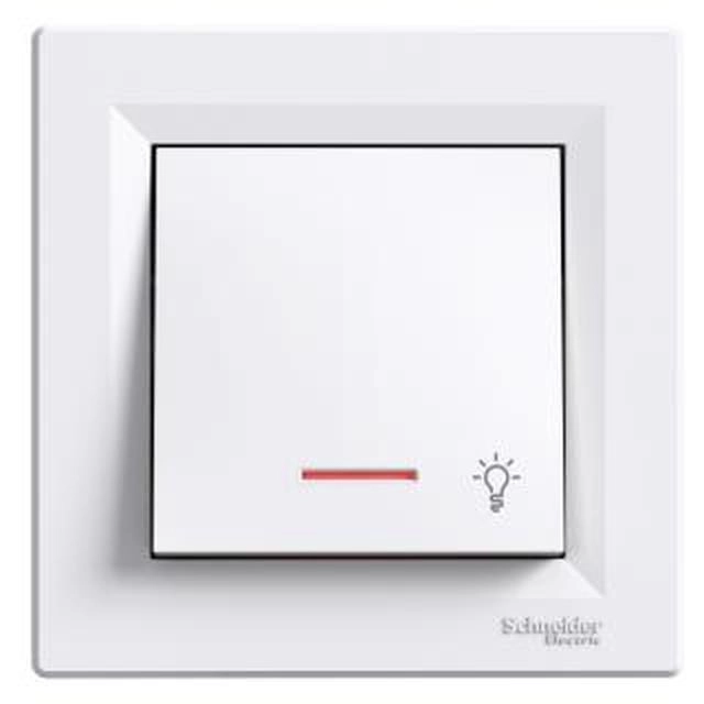  EPH1800121 EPH1800121 Asfora - jednopolni taster -10A bez zavrtnja, lokat. lamp., simbol svetla, beli Schneider Electric Asfora taster EPH1800121 je kompletan proizvod u beloj boji sa 1 preklopnim prekidačem. Taster ima LED lampicu, pružajući Vam još veću udobnost navodeći Vas kroz mrak. Uređaj se pričvršćuje zavrtnjima ili kukicama. Nazivna struja 10AX, sa snagom od 2300W. 83 mm, 83 mm, 43 mm su dimenzije uređaja, a izbočeni deo je 15 mm. Ovaj taster omogućava ugradnju u ravni, čineći da njegova kutija nije ispučena iz zida. Površina je sjajna, pružajući luksuzan osećaj u sobi. Stepen zaštite IP20. Povezuje se priključcima bez zavrtnja. Napravljen od materijala ABS (akrilonitril butadien-stiren), ovaj prekidač je vrlo pouzdan i otporan. Materijal provodnika je bakar što ga čini pouzdanijim. Å taviše, dobro je zadovoljio standard IEC 60669-1. Takođe, ima oznaku kvaliteta CE, UKR. Kao zeleni Premium proizvod, ovaj uređaj je ekološki prihvatljiv. Ne sadrži živu, pošto stalno brinemo o životnoj sredini i Vašem zdravlju. Novi prekidači Asfora sada 