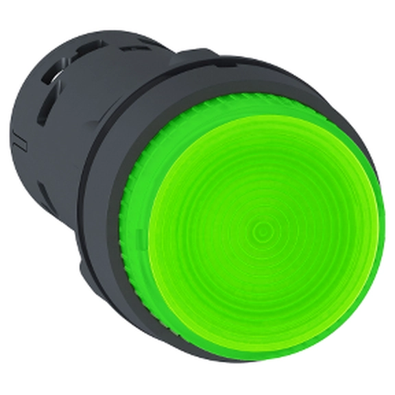  XB7NW33B1 XB7NW33B1 Svetleći taster - LED - sa povratkom -1NO - zelena - 24V Ovaj Harmony XB7, svetleći ispupčeni monolitni zeleni taster poseduje opružni mehanizam za povratak, napaja se sa 24V AC/DC, koristi ugrađeni LED. Lako se ugrađuje u standardne otvore na panelima prečnika 22 mm i povezuje sa jednostavnim vijčanim priključcima. Jasno se razlikuje na daljinu zahvaljujući izraženim bojama i osvetljenju pomoću integrisane LED diode, smanjujući greške u upravljanju mašinom i omogućavajući čitanje složenih statusa mašina na prvi pogled. Otporan je na udarce, na prašinu, vodu i vibracije zahvaljujući IP65 zaštiti, što ga čini idealnim za rad u teškim uslovima. Poseduje dvostruko izolovani plastični okvir. Njegov širok opseg radnih temperatura od -25 Â°C do 70 Â°C omogućava svestranost u upotrebi proizvoda.        