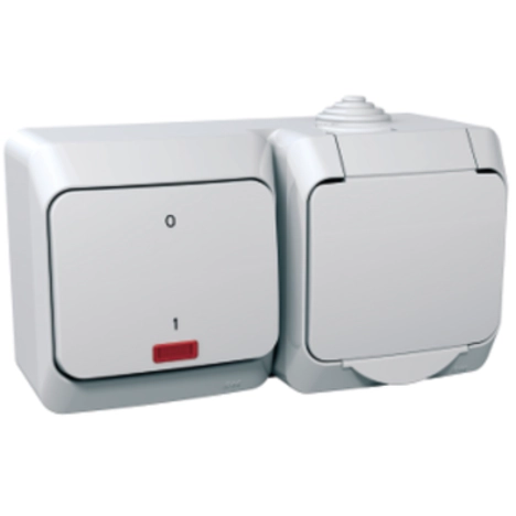  WDE000503 WDE000503 Cedar Plus - 1 utičnica sa uzem.+dvopolni prekidač- 16A(X), lokat. lampica, bela Cedar Plus, 1 utičnica sa uzem.+dvopolni prekidač- 16A(X), lokat. lampica, bela. prezentacija uređaja: kompletan proizvod - signalna lampica: lokatorska lampica - nijansa boje poklopca: bela.