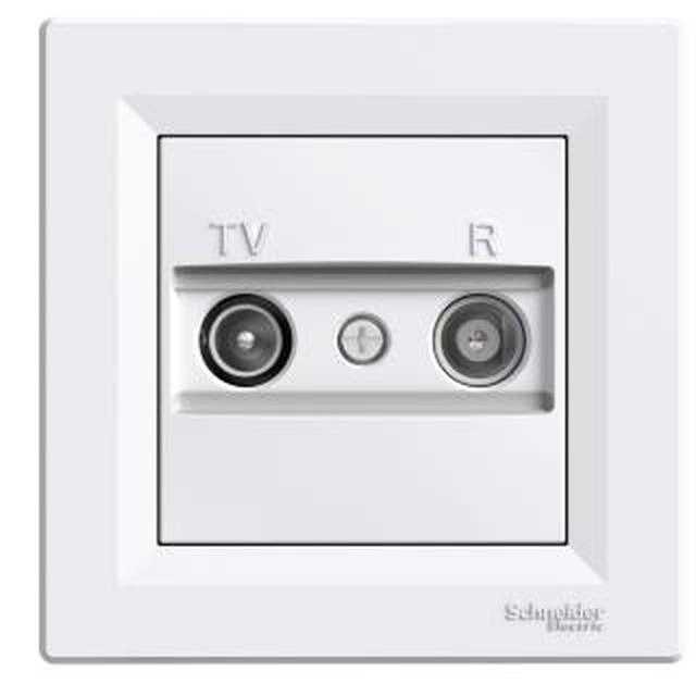  EPH3300121 EPH3300121 Asfora - TV/R završna utičnica - 1dB bela Tip proizvoda ili komponente	
TV/R utičnica
Prezentacija uređaja	
Kompletan proizvod
Tip tv utičnice	
Završetak linije (završna utičnica)
Dodatne informacije za uređaj	
Za paralelne razvodne sisteme
Za serijske razvodne sisteme
Nijansa boje	
Bela
Tip pakovanja	
Pakovanje u kesicama
Dopunske informacije
Montaža uređaja	
Ugradno
Broj utičnica	
2
Tv priključak	
Muški IEC 9.52 mm
Radio priključak	
Ženski IEC 9.52 mm
Slabljenje	
1 dB
Dc struja	
Ne
Broj po liniji	
1
Povezivanje - priključci	
Priključci bez zavrtnjeva
Materijal	
ABS (acrylonitrile butadiene-styrene): central plate
ABS (akrilonitril-butadien-stiren): dekorativni ram
Završna obrada	
Sjajno