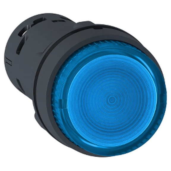  XB7NW36B1 XB7NW36B1 Svetleći taster - LED - sa povratkom -1NO - plavi - 24V Svetleći taster, LED, sa povratkom -1NO, plavi, 24V. tip proizvoda ili komponente: svetleći taster - prečnik za montiranje: 22 mm - IP stepen zaštite: IP65 (prednji deo) u skladu sa IEC 60529, IP20 (zadnji deo) u skladu sa IEC 60529 - povezivanje - priključci: vijčani priključni blokovi : <= 2 x 1.5 mmÂ˛ sa kablovskim završetkom u skladu sa EN/IEC 60947-1 - svetlosni izvor: LED - baza sijalice: integrisan LED - prezentacija uređaja: monolitni proizvod.
