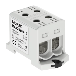  MAA2095A10 MAA2095A10  Stezaljka ( klema ) dvostruka OTL 95-2 siva 2xAl/Cu 6-95mm2 