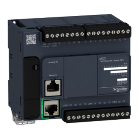  TM221CE24R TM221CE24R Kontroler M221 24 IO relejni Ethernet Kontroler M221 24 IO relejni Ethernet. grupa proizvoda: Modicon M221 - tip proizvoda ili komponente: logički kontroler - tip digitalnog izlaza: relej normalno otvoren.