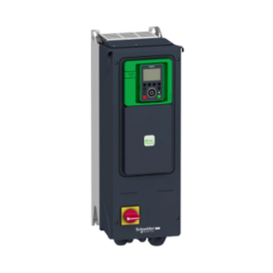  ATV950D11N4E ATV950D11N4E Frekventni regulator - ATV950 - 11kW - 400/480V-sa koč.jedinicom/prekid. - IP55 Frekventni regulator, ATV950, 11kW, 400/480V-sa koč.jedinicom/prekid., IP55. grupa proizvoda: Altivar Process ATV900 - tip proizvoda ili komponente: frekventni regulator - primena uređaja: industrijska primena - kratko ime uređaja: ATV950 - posebna izvedba: sa jedinicom za kočenje, sa prekidačem za opterećenje - namena proizvoda: asinhroni motori, sinhroni motori - način montiranja: montaža na zid - tip hlađenja: ventilatorom za strujanje vazduha - struja linijskog kratkog spoja Isc: 50 kA - prividna snaga: 14.1 kVA pri 480 V (normalan rad) - profil upravljanja asinhronim motorom: standardni konstantni moment, optimalni moment , promenljivi moment - profil upravljanja sinhronim motorom: motor sa permanentnim magnetima, sinhrona reluktansa motora - izlazna frekvencija: 0.1...599 Hz - logika digitalnog ulaza: 16 predefinisanih brzina - protokol komunikacionog porta: Modbus serijska veza - opciona kartica: slot A : komunikacioni modul za Profibus DP V1, slot A : komunikacioni mod