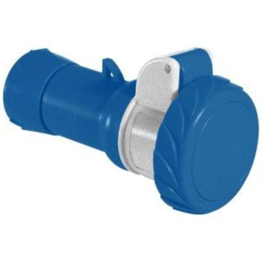  PKF32M723 PKF32M723 PratiKa Wander utičnica - ravna - 32 A - 2P + E - 200...250 V AC - IP67 Osnovne informacije
Grupa proizvoda	
PratiKa
Tip proizvoda ili komponente	
Wander utičnica
Kratko ime uređaja	
PratiKa zavrtanj
Kategorija priključnice i utikača	
Niskonaponska
Broj polova	
2P + E
Tip mreže	
AC
Standard utičnice	
Industrijski
Dopunske informacije
Kategorija priključnice i utikača	
Ravna
[in] nazivna struja	
32 A
[ue] nazivni napon	
200...250 V
Mrežna frekvencija	
50/60 Hz
Pozicija kontakta uzemljenja u smeru kazaljke na satu	
6 h
Materijal utikača, utičnice	
Kućište: samogasivi konstruisan polimer
Materijal kontakta	
Priključci: mesing
Povezivanje - priključci	
Neodvojivi zavrtnji
Poprečni presek kabla	
2,5…10 mm²
Spoljašnji prečnik kabla	
11,5…21 mm