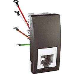  MGU3.490.12 MGU3.490.12 priključnica telefonska 1M Unica Top/Class, 1 telefonska utičnica, RJ11 -grafit. ime dekorativnog elementa: Unica Top - Unica Class.