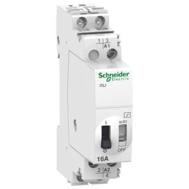  A9C30215 A9C30215 Impulsni relej iTLI - 2P - 1NO+1NC - 16A - kalem 24 VDC - 48 VAC 50/60Hz Tip proizvoda ili komponente	
Impulsni relej
Kratko ime uređaja	
ITLi
Primena uređaja	
Preklopni relej
Poles	
2P
Raspored kontakata	
1 NO + 1 NC
[in] nazivna struja	
16 A
Tip mreže	
AC
Napon upravljačkog kola	
48 V AC 50/60 Hz
24 V DC
Dopunske informacije
Mrežna frekvencija	
50/60 Hz
[ue] nazivni napon	
250 V AC 50/60 Hz
Tip upravljanja	
Isključenje kalema
Daljinsko i ručno upravljanje
Tip kontrolnog signala	
Impuls
Frekvencija preklapanja	
5 prekidačkih operacija/min
100 prekidačkih operacija/dan
Trajanje impulsa	
50 ms...1 s