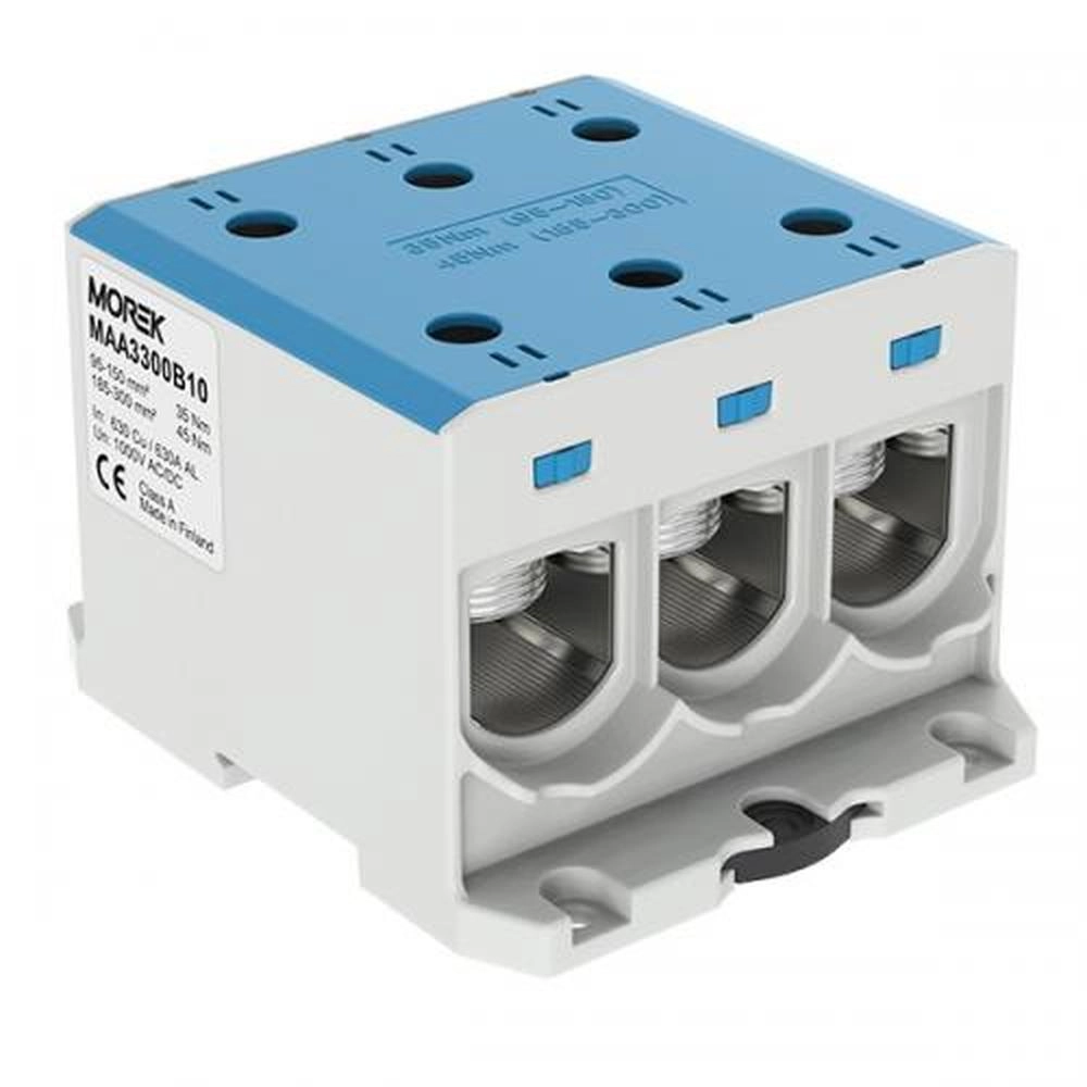  MAA3300B10 MAA3300B10 OTL300-3 plava 3xAl/Cu 95-300mm² 1000V Univerzalna distributivna stezaljka U slučaju da su zalihe rasprodate Isporuka 3-4 nedelje.