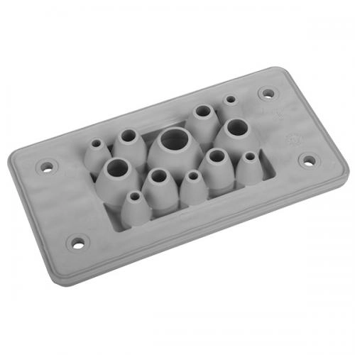  MBA8N12X10 MBA8N12X10 MH 10 univerzalna uvodna ploča F 12-1 IP65 RAL 7035 siva, 107x56x18,5mm 