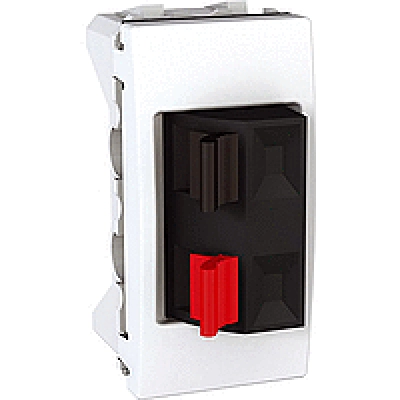  MGU3.487.18 MGU3.487.18 priključnica za zvučnike 1M Unica, utičnica za zvučnike, 1m, bela. ime dekorativnog elementa: Unica (standardna estetika) - tip proizvoda ili komponente: utičnica za zvučnik.