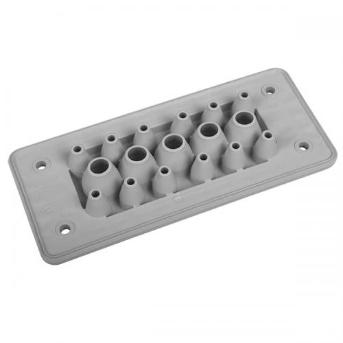  MBA8N17X16 MBA8N17X16 MH 16 Univerzalna uvodna ploča F17-1 IP65 RAL 7035 siva, 154x56x19mm 