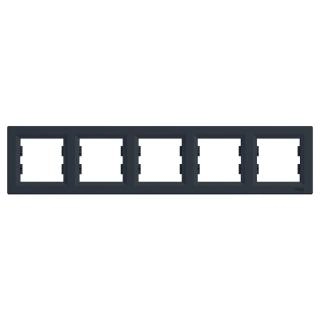  EPH5800571 EPH5800571 Horizontalni ram 5 elemenata, antracit Tip proizvoda ili komponente	
Dekorativni ram
Nijansa boje	
Antracit
Tip pakovanja	
Pakovanje u kesicama
Dopunske informacije
Broj grupa	
5 gangs horizontal
Materijal	
ABS (akrilonitril-butadien-stiren): dekorativni ram
Završna obrada	
Sjajno