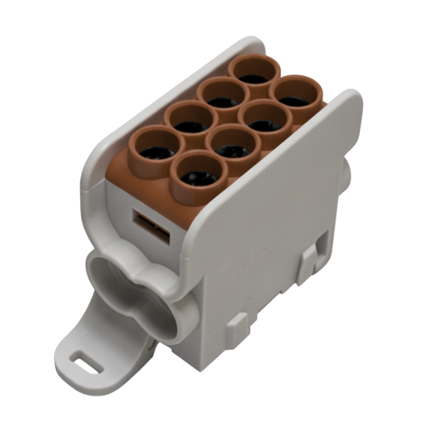 MAG1251C00 HLAK25 1P brown 2xAl/Cu 25mm²+16mm² 1000VAC/1500VDC Main branch terminal