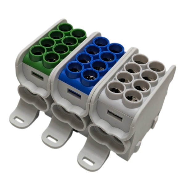  MAG3251ABG HLAK25 3P grey, blue, green 2xAl/Cu 25mm²+16mm² 1000VAC/1500VDC Main branch terminal 