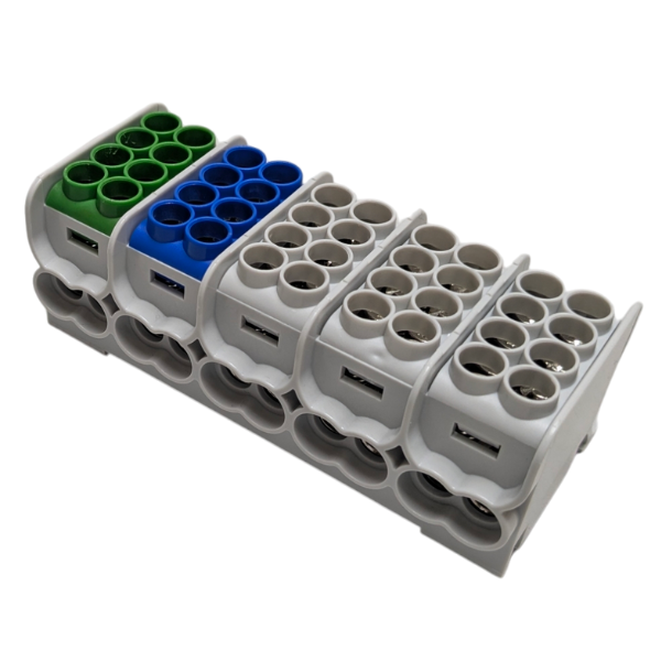  MAG5253ABG HLAK25 5P grey, blue, green 2xAl/Cu 25mm²+16mm² 1000VAC/1500VDC Main branch terminal 