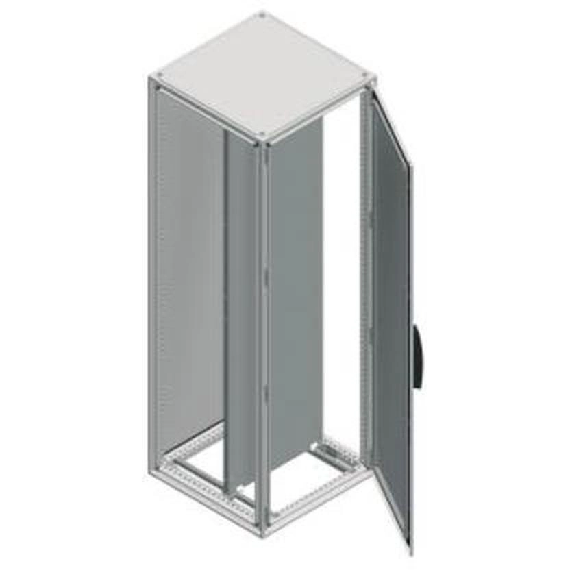  NSYSF12860P NSYSF12860P Spacial SF orman sa montažnom pločom - sastavljen - 1200x800x600 mm Tip proizvoda ili komponente	
Pogodan orman
Nazivna visina ormana	
1200 mm
Nazivna širina ormana	
800 mm
Nazivna dubina ormana	
600 mm
Montaža ormana	
Slobodnostojeći
Sastav uređaja	
2 klizne šine
4 držač montažne ploče
1 okvir ormana
1 vrata
1 sistem za zabravljivanje sa ručicom: vrata
1 zadnji panel
1 krov
1 montažna ploča
Dopunske informacije
Strukturni tip	
Formirano iz jednog dela
Vertikalni nosači spojeni na gornji i donji deo rama
Perforirana konstrukcija sa razmakom od 25 mm
Paneli i vrata ugrađeni u konstrukciju
Tip vrata	
Ravna prednji deo
Broj vrata	
Prednji deo: 1 vrata
Otvaranje vrata	
Reverzibilno (120 °)
Tip brave	
Zaključavanje u 4 tačke, ručica sa umetkom 5 mm dvostruki prorez prednja vrata
Opis montažne ploče	
Ravna
Tip uvodne ploče	
Bez ploče sa uvodnicama
Dostupnost za operacije	
Prednji deo
Zadnji deo
Strane ormana