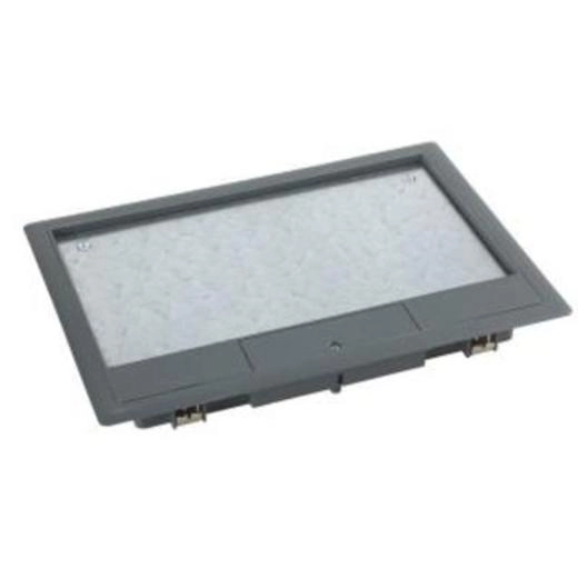 ISM50530 ISM50530 OptiLine 45 - priključak za podnu kutiju sa poklopcem - bez modula Kablovski instalacioni sistem	
Podne kutije
product type	
Podna kutija
Tip poda	
Pod sa šupljinama
Betonski pod
Dupli pod
Oblik podne kutije	
Pravougaona
colour	
Siva (RAL 7011)
quantity package 1 / unit	
1 deo
Dopunske informacije
Broj modula	
Bez modula
product material	
Steel
PA6
Dužina	
199 mm
Visina	
33 mm
Širina	
276 mm