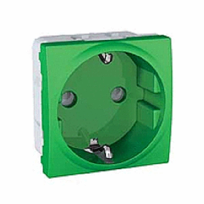  MGU3.037.06 MGU3.037.06 priključnica šuko zelena Unica, 1 utičnica, 2p+E, zaštita, šuko- 2m, zelena. primena uređaja: napajanje - tip proizvoda ili komponente: utičnica - ime dekorativnog elementa: Unica (standardna estetika) - prezentacija uređaja: mehanizam - standard utičnice: nemački - opis standarda utičnice: uzemljenje sa strane.