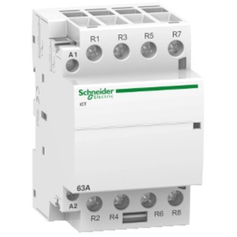  A9C20868 A9C20868 ICT 63 A 2 NO+2 NC 220..24 0V 50 Hz kontaktor ICT 63A 2NO+2NC 220..240V 50Hz kontaktor. grupa proizvoda: Acti 9 - ime proizvoda: Acti 9 iCT - tip proizvoda ili komponente: kontaktor - primena uređaja: motor - grejanje -hlađenje - raspored kontakata: 2 NO + 2 NC - tip mreže: AC - tip upravljanja: daljinsko upravljanje.