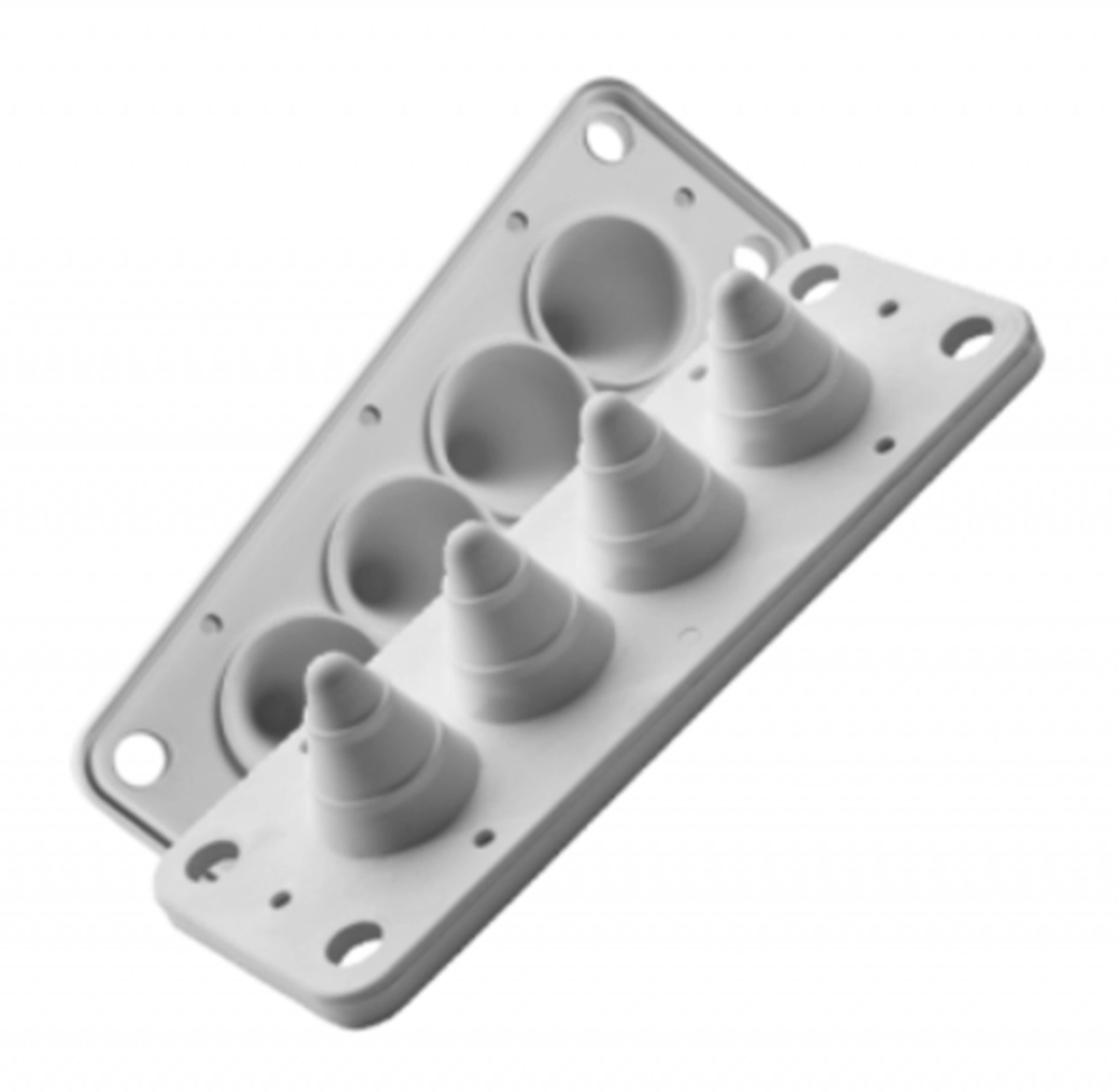  MBA2N04W11 MBA2N04W11 MB 4/10 univerzalna uvodna ploča IP54 RAL 9010 UL94V-0 