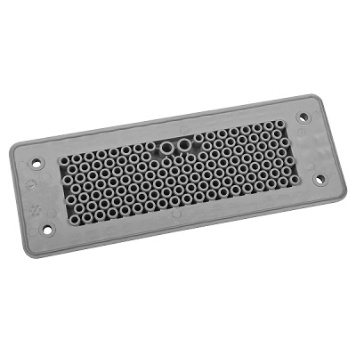 MBA8N125X24 MBA8N125X24 kablovska uvodna ploča F125-1 IP66 RAL7035 Boja siva
Radna temperatura (°C) -40 do +90 °C
Materijal TPE, bez halogena
Način montaže B24 (industrijski konektor)
Širina artikla (mm) 154
Dužina artikla (mm) 56
Visina (mm) 11
Težina (g) 71
Prečnik kabla (mm) 123 x 1,5 mm - 3 mm / 2 x 2,5 mm - 5 mm
IP  IP66
Certification RoHS
Otpornost na plamen UL94 V0