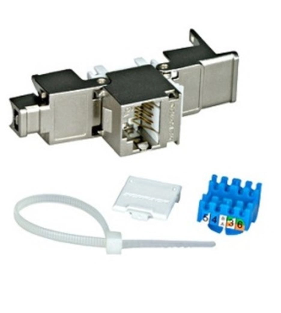  HSEMRJ6GBA HSEMRJ6GBA TOOLLESS LINE-RJ45 Modul, Cat.6a 10Gbit, STP (SFB), Ed.2.2 EAN-Code	9004840698763, 9004840777369, 9004840777376
Neto dužina	35,00mm
Neto širina	14,60mm
Neto visina	16,30mm
Neto težina	0,03kg
Min. temperatura okoline	-10°C
Maks. temperatura okoline	60°C
Proizvod	Modul - žensko
Kategorija	Cat.6a/10GB
Oklop	oklopljen
SCHRACK Format	SFB
Portovi	1
Schrack jed. pak.	1 kom, 70 kom, 280 kom
Slični nazivi:
Keystone; Keystones