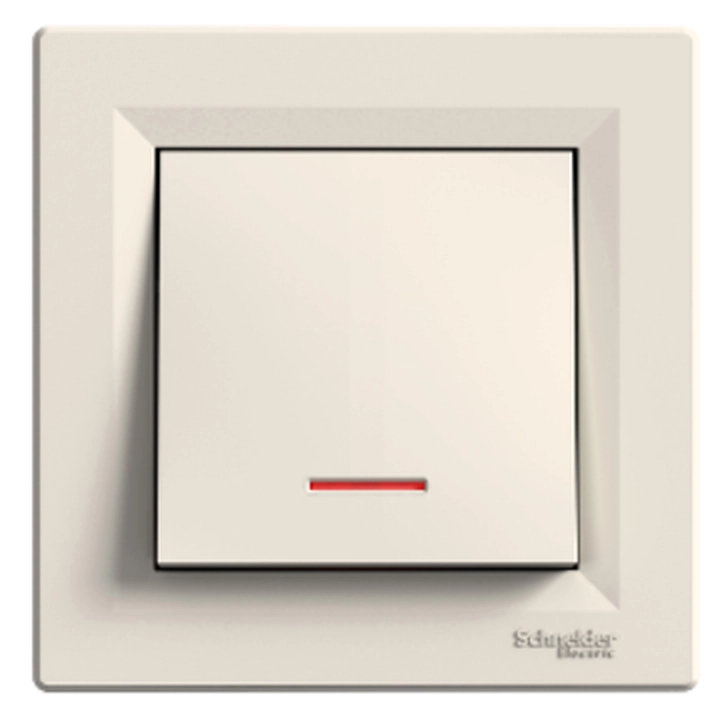  EPH1500323 EPH1500323 Asfora - naizmenični prekidač -10AX vijčani priključci, lokatorska lampica, bež Tip proizvoda ili komponente	
Prekidač
Prezentacija uređaja	
Kompletan proizvod
Tip opterećenja	
Load for energy saving lamps with ballast: 100 W
Nijansa boje	
Krem
Tip pakovanja	
Pakovanje u kesicama
Dopunske informacije
Montaža uređaja	
Ugradno
Funkcija prekidača	
Jednopolni naizmenični
Broj prekidača	
1
Lokalna signalizacija	
LED
Opseg snage	
2300 W
Nazivna struja	
10 AX at 250 V AC
Povezivanje - priključci	
Vijčani priključci