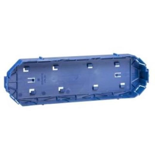  ISM50801 ISM50801 OptiLine 45 - dozna, 4 uska/2 široka elementa Grupa proizvoda	
OptiLine
Kablovski instalacioni sistem	
Podne kutije
product type	
Dozna
Tip poda	
Betonski pod
Pod sa šupljinama
Dupli pod
Oblik podne kutije	
Pravougaona
colour	
Plava (RAL 5003)
quantity package 1 / unit	
10 delova
Dopunske informacije
suitable for	
Za 2-4 utičnice
Broj modula	
4 modula
product material	
PA6
Dužina	
203 mm
Visina	
23 mm
Širina	
64 mm