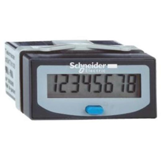  XBKH81000033E XBKH81000033E Brojač radnih sati - LCD displej sa 8 cifara - interna litijumska baterija Tip proizvoda ili komponente	
Brojač radnih sati
Tip displeja	
LCD
Veličina	
24 x 48 mm
Cifre na displeju	
8 cifra(e)
Reset	
Ručni
Tranzistorski
Tip baterije	
Litijumska
Vrsta tehnologije	
Elektronska
Dopunske informacije
Vreme čuvanja podataka	
7 godina
Tip brojača	
Dodavanje 1/100 dela sata
Opseg vremena	
0...999 999.99 h
Funkcija ulaza	
Dozvola
Tip ulaza	
Tranzistor NPN <= 0.7 V DC
Tranzistor PNP >= 5 V DC
Beznaponski kontakt
Naponski ulaz	
<= +/- 40 V DC
Način montiranja	
Ugradno
Nosači za montažu	
Panel za montažu
Način pričvršćivanja	
Sa stezaljkom sa samozaključavanjem
Povezivanje - priključci	
Vijčani priključni blok