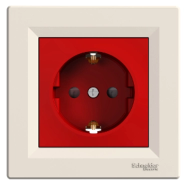 EPH2900523 EPH2900523 Asfora - jednostruka utičnica sa uzemljenjem sa strane - 16A zaštita bež/crvena Tip proizvoda ili komponente	
Utičnica
Opis standarda utičnice	
Uzemljenje sa strane
Konfiguracija polova utičnice	
2P + E sa zaštitom
Prezentacija uređaja	
Kompletan proizvod
Dodatne informacije	
Zaštita
Nijansa boje	
Krem i crveno
Tip pakovanja	
Pakovanje u kesicama
Dopunske informacije
Broj utičnica	
1
Montaža uređaja	
Ugradno
Opseg snage	
3680 W
Nazivna struja	
16 A pri 250 V AC
Povezivanje - priključci	
Vijčani priključci