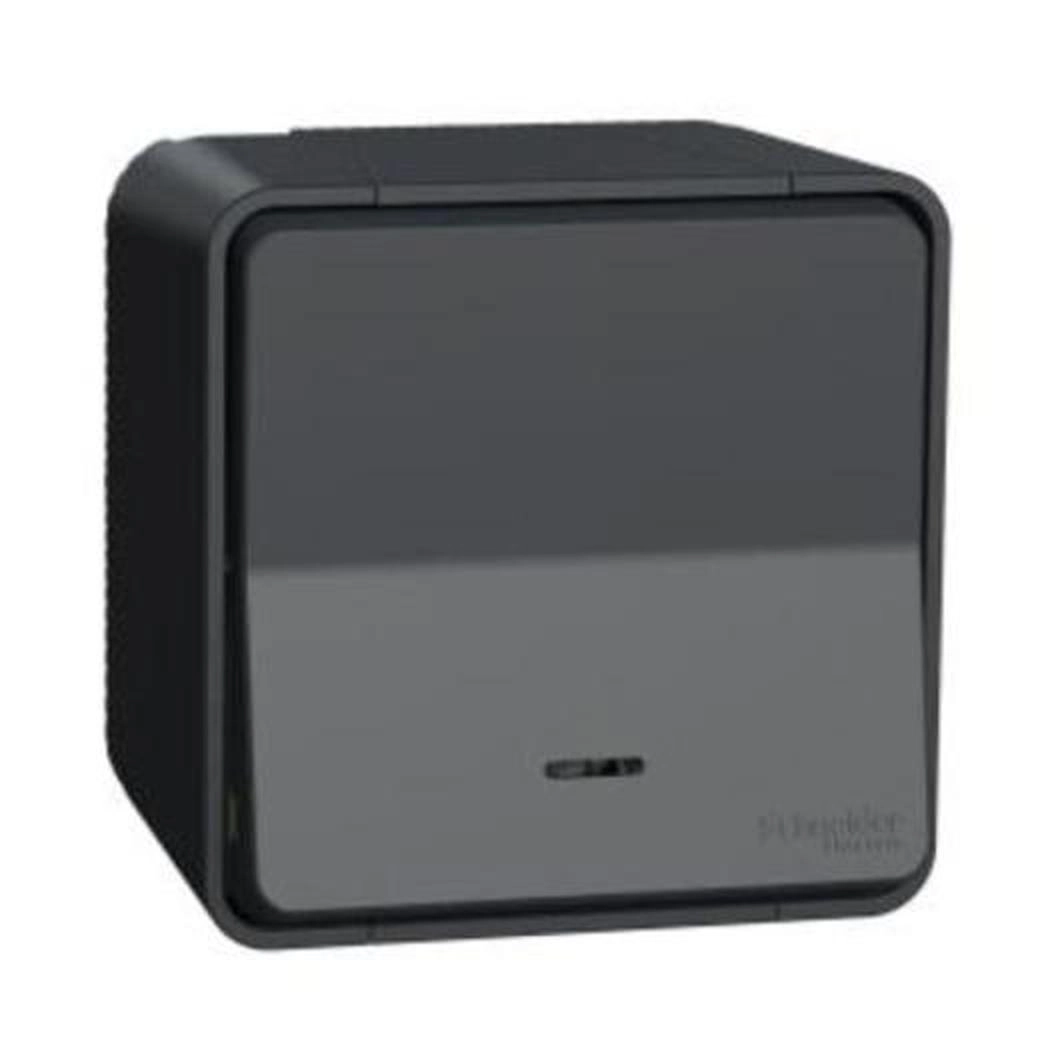  MUR35024 MUR35024 Mureva Styl - naizmenični prekidač sa LED lampicom nadgradni - sivi Montaža uređaja	
Nadgradno
Funkcija prekidača	
Naizmenični
Izvršni organ	
Preklopni prekidač
Nazivna struja	
10 AX
Tip opterećenja	
Opterećenje za štedljive svetiljke sa balastom: 100 W
[ue] nazivni napon	
250 V AC
Lokalna signalizacija	
LED (plava)
Led current consumption	
0.15 mA pri 250 V
Uslovi upotrebe	
U zatvorenom/na otvorenom
Materijal	
SEBS
ABS (akrilonitril-butadien-stiren)
Mesing
Način pričvršćivanja	
Sa zavrtnjima bez matice