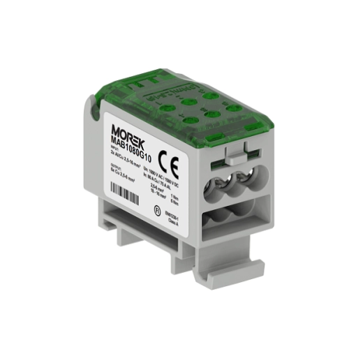  MAB1080G10 MAB1080G10 Distributivni blok OJL80A zel 2xAl/Cu 2,5x16 izl. 6xCu 2,5-6 