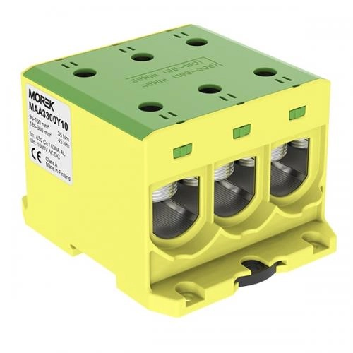 MAA3300Y10 MAA3300Y10 OTL300-3 žutozelena 3xAl/Cu 95-300mm² 1000V Univerzalna distributivna stezaljka U slučaju da su zalihe rasprodate Isporuka 3-4 nedelje.