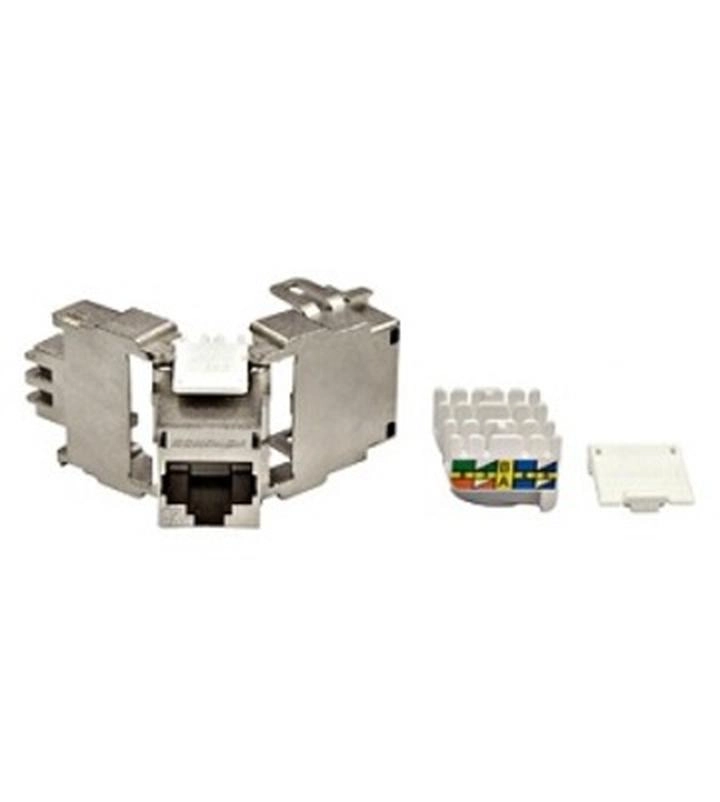  HSEMRJ6GWA HSEMRJ6GWA TOOLLESS LINE-RJ45 Modul, Cat.6a 10Gbit, STP (SFA), Ed.2.2 (SFA) EAN-Code	9004840628104
Neto dužina	41,00mm
Neto širina	17,00mm
Neto visina	26,00mm
Neto težina	0,03kg
Min. temperatura okoline	-10°C
Maks. temperatura okoline	60°C
Proizvod	Modul - žensko
Kategorija	Cat.6a/10GB
Oklop	oklopljen
SCHRACK Format	SFA
Portovi	1
Schrack jed. pak.	1 kom, 70 kom, 280 kom
Slični nazivi:
Keystone; Keystones