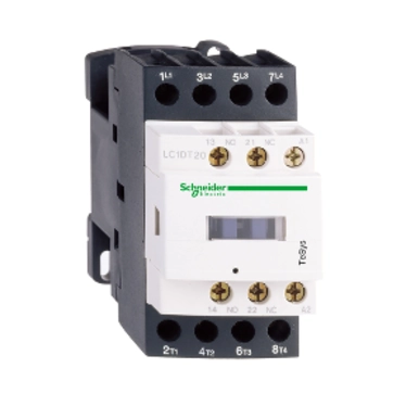  LC1DT32P7 LC1DT32P7 kontaktor 3P 1NO+1NC 32 A 230 V AC TeSys D kontaktor, 4p(4 NO), AC-1, <= 440 V 32A, 230 V AC 50/60 Hz kalem. grupa proizvoda: TeSys - ime proizvoda: TeSys D - tip proizvoda ili komponente: kontaktor - primena kontaktora: rezistivno opterećenje - raspored kontakata: 4 NO - [Ue] nazivni radni napon: <= 300 V DC za kolo napajanja, <= 690 V AC 25...400 Hz za kolo napajanja - sastav pomoćnog kontakta: 1 NO + 1 NC - [Ith] dozvoljena termička struja u vazduhu: 10 A pri <= 60 Â°C za signalno kolo, 32 A pri <= 60 Â°C za kolo napajanja - Irms nazivna moć uključenja: 140 A AC za signalno kolo u skladu sa IEC 60947-5-1, 250 A DC za signalno kolo u skladu sa IEC 60947-5-1, 300 A pri 440 V za kolo napajanja u skladu sa IEC 60947 - [Icw] kratkotrajna podnosiva struja kratkog spoja: 140 A 100 ms signalno kolo, 40 A <= 40 Â°C 10 min kolo napajanja, 120 A 500 ms signalno kolo, 240 A <= 40 Â°C 1 s kolo napajanja, 100 A 1 s signalno kolo, 145 A <= 40 Â°C 10 s kolo napajanja, 84 A <= 40 Â°C 1 min kolo napajanja - pripadajući osigurač