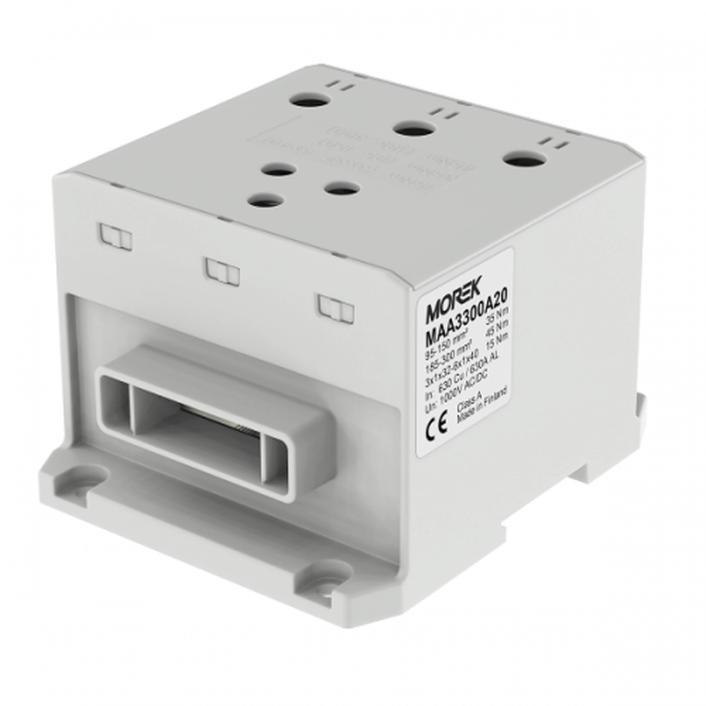  MAA3300A20 MAA3300A20 OTL300-3B siva 3xAl/Cu 95-300mm2/6x1x40 1000V Univerzalna distributivna  stezaljka Stezaljka za spajanje krute ili fleksibilne bakarne sabirnice i više provodnika Al ili Cu 95-300 mm2

U slučaju da su zalihe rasprodate, isporuka je 3-4 nedelje.