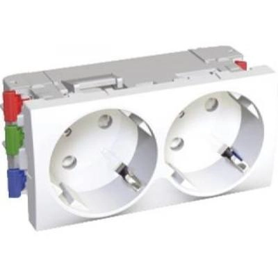  ALB45252 ALB45252 suko priključnica dvostruka bela Altira, 2 utičnice, 2p+E sa zaštitom, uzemljenje sa strane, beli. grupa proizvoda: Altira - tip proizvoda ili komponente: utičnica - kompatibilnost grupe proizvoda: OptiLine 70 sa Altira adapterom montažni ram, OptiLine 45 montažni ram - prezentacija uređaja: mehanizam - opis standarda utičnice: uzemljenje sa strane.